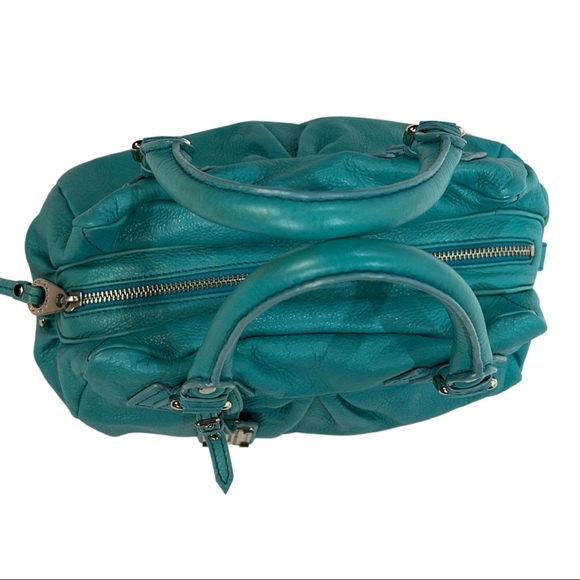 MARC BY MARC JACOBS CLASSIC Q GROOVEE LEATHER, Turquoise blue bag - Picture 7 of 16